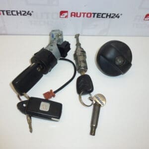 Coffret serrure Citroën C2 C3 3 clés 4162FP