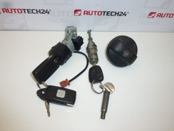 Coffret serrure Citroën C2 C3 3 clés 4162FP