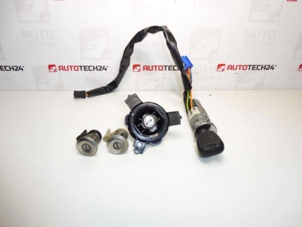 Kit serrure Peugeot 206 206+ 1 clé 4162NR 4162EZ