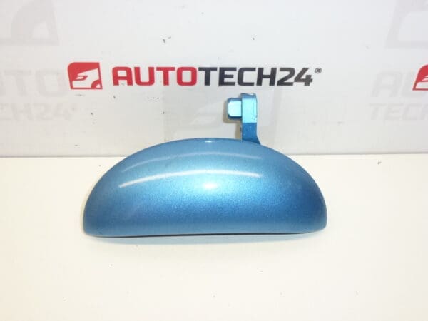 Poignée de porte arrière gauche Citroën C1 Peugeot 107 bleu métallisé 9101AQ