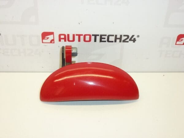 Poignée de porte avant droite Citroën C1 Peugeot 107 rouge 9101AH