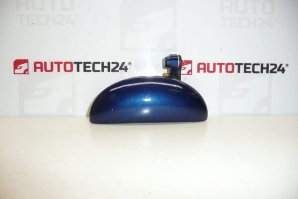 Poignée de porte avant gauche Citroën C1 Peugeot 107 bleu met. 9101AK