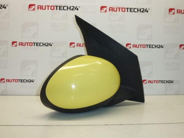 Rétroviseur droit jaune Citroën C1 Peugeot 107 KBL 87910-0H010 87910-0H011