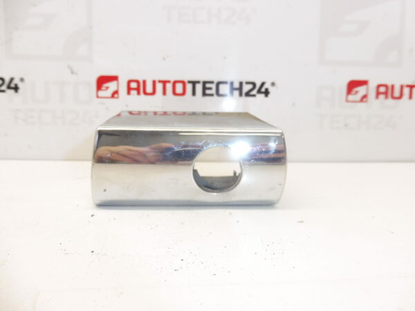 Cache serrure porte avant gauche Citroën Peugeot chrome 9119CR